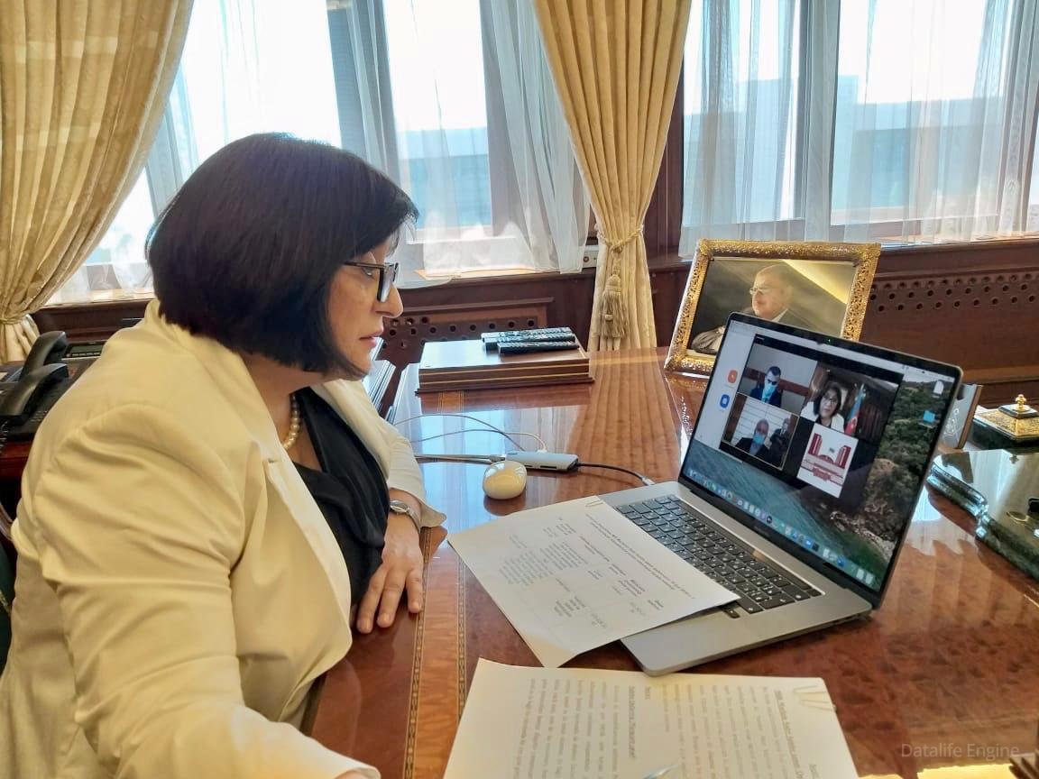 Milli Məclisin deputatı Sahibə Qafarova videokonfrans formatında seçicilərin növbəti qəbulunu keçirib