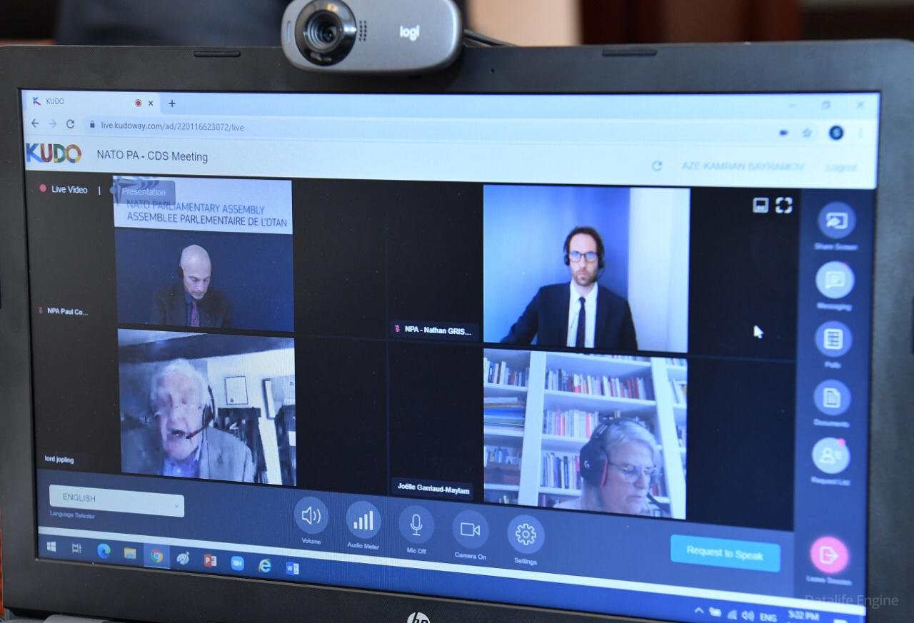 NATO Parlament Assambleyasının Təhlükəsizliyin Milli Ölçüsü Komitəsinin videokonfrans formatında iclası keçirildi