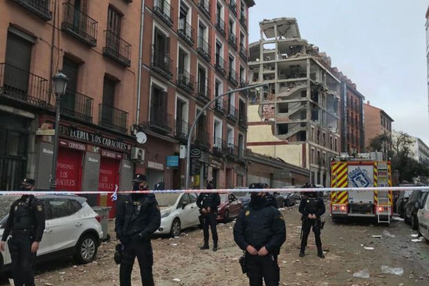 Madridin mərkəzində güclü partlayış: Çox sayda yaralı var 