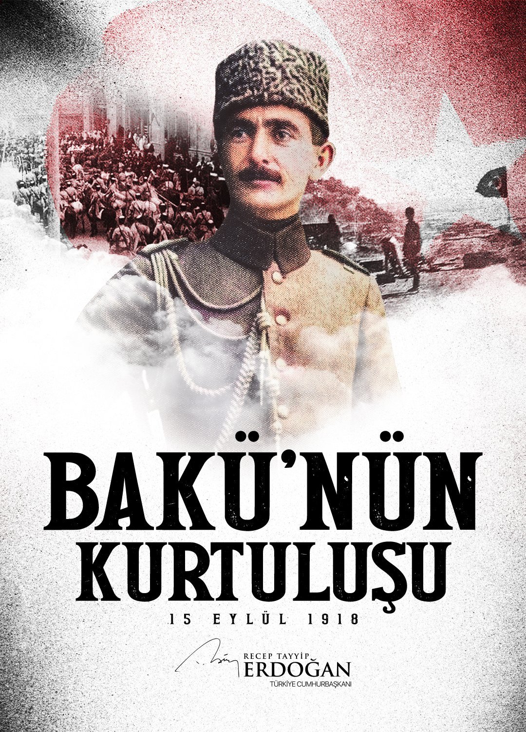 Ərdoğandan Bakının azad olunmasının ildönümü münasibəti ilə paylaşım 