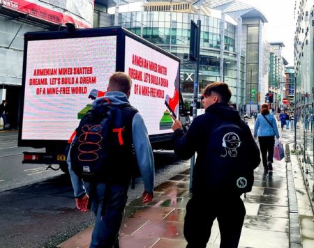 London və Mançesterdə Ermənistanın mina terroru ilə bağlı məlumatlandırma aksiyası təşkil edilib - FOTO