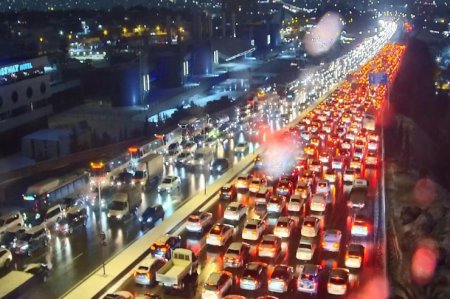 Bakıda bu yollarda sıxlıq var - SİYAHIBakıda bu yollarda sıxlıq var - SİYAHI